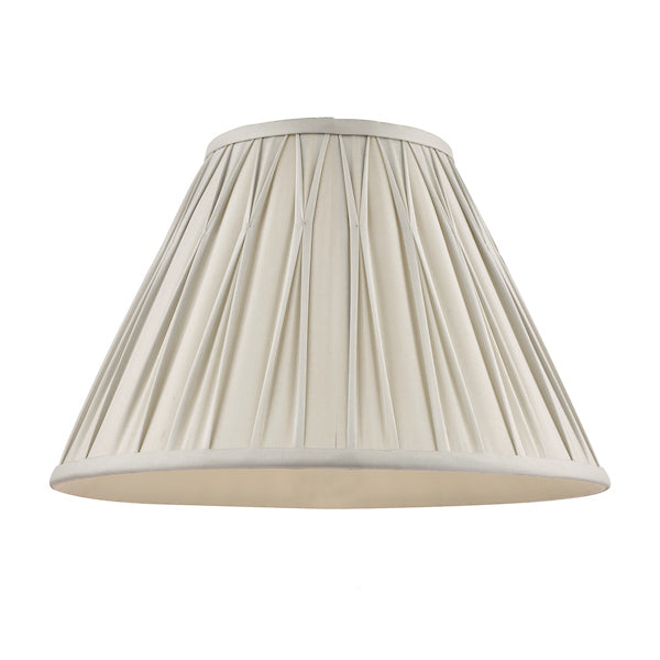 Laura Ashley Fenn Silk Empire Drum Shade Silver 25cm/10 inch –  from Amos Lighting + Home