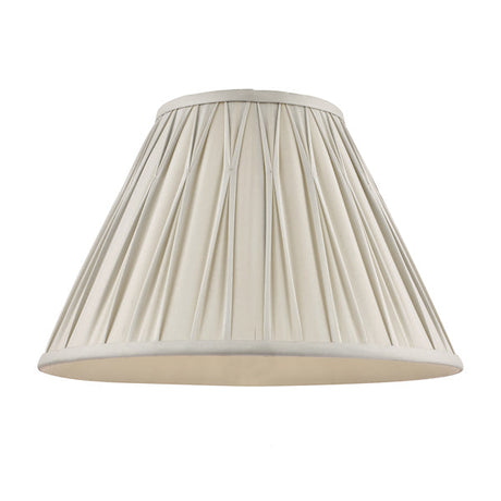 Laura Ashley Fenn Silk Empire Drum Shade Silver 25cm/10 inch –  from Amos Lighting + Home