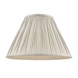 Laura Ashley Fenn Silk Empire Drum Shade Silver 35cm/14 inch –  from Amos Lighting + Home