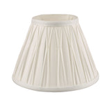 Laura Ashley Fenn Silk Empire Drum Shade White 20cm/8 inch –  from Amos Lighting + Home