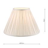 Laura Ashley Fenn Silk Empire Drum Shade White 40cm/16 inch –  from Amos Lighting + Home