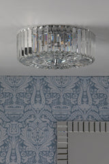 Laura Ashley Fernhurst 3 Light Flush Art Deco Ceiling Light –  from Amos Lighting + Home