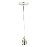 Laura Ashley Flute E27 Suspension, Polished Nickel –  from Amos Lighting + Home