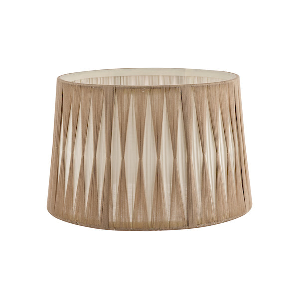 Laura Ashley Gathered Pleat Cotton Shade Natural 30cm/12 inch –  from Amos Lighting + Home