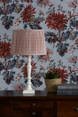 Laura Ashley Gwendolen Pink Pattern Cotton Shade 30.5cm/12 inch –  from Amos Lighting + Home