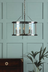 Laura Ashley Harrington 5 Light Pendant Antique Brass –  from Amos Lighting + Home