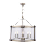 Laura Ashley Harrington 5 Light Pendant Antique Brass –  from Amos Lighting + Home