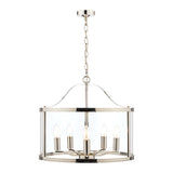 Laura Ashley Harrington 5 Light Pendant Polished Nickel –  from Amos Lighting + Home