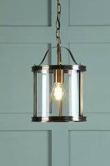 Laura Ashley Harrington Single Pendant Antique Brass –  from Amos Lighting + Home