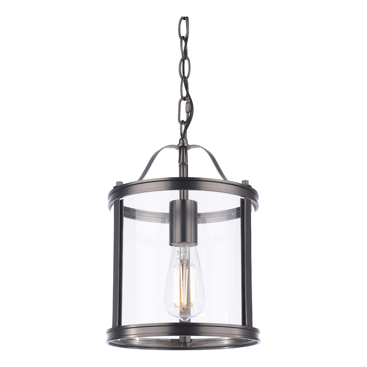 Laura Ashley Harrington Single Pendant Matt Black –  from Amos Lighting + Home