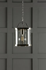 Laura Ashley Harrington Single Pendant Polished Nickel –  from Amos Lighting + Home