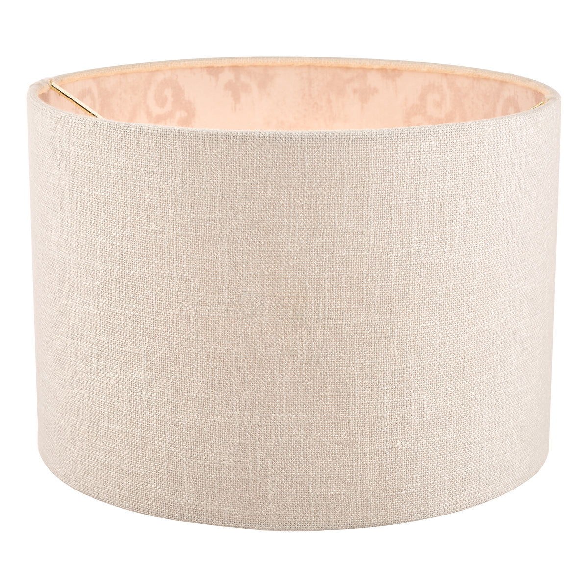 Laura Ashley Hazelton Drum Shade Silver/Pink 30.5cm/12 inch –  from Amos Lighting + Home