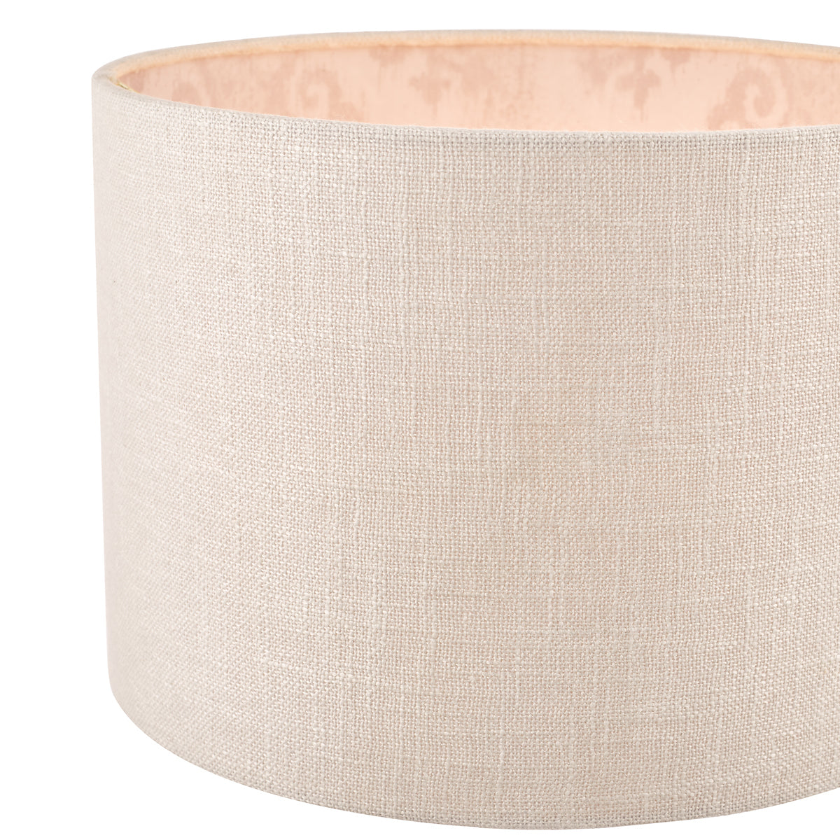 Laura Ashley Hazelton Drum Shade Silver/Pink 30.5cm/12 inch –  from Amos Lighting + Home