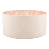 Laura Ashley Hazelton Drum Shade Silver/Pink 45cm/18 inch –  from Amos Lighting + Home