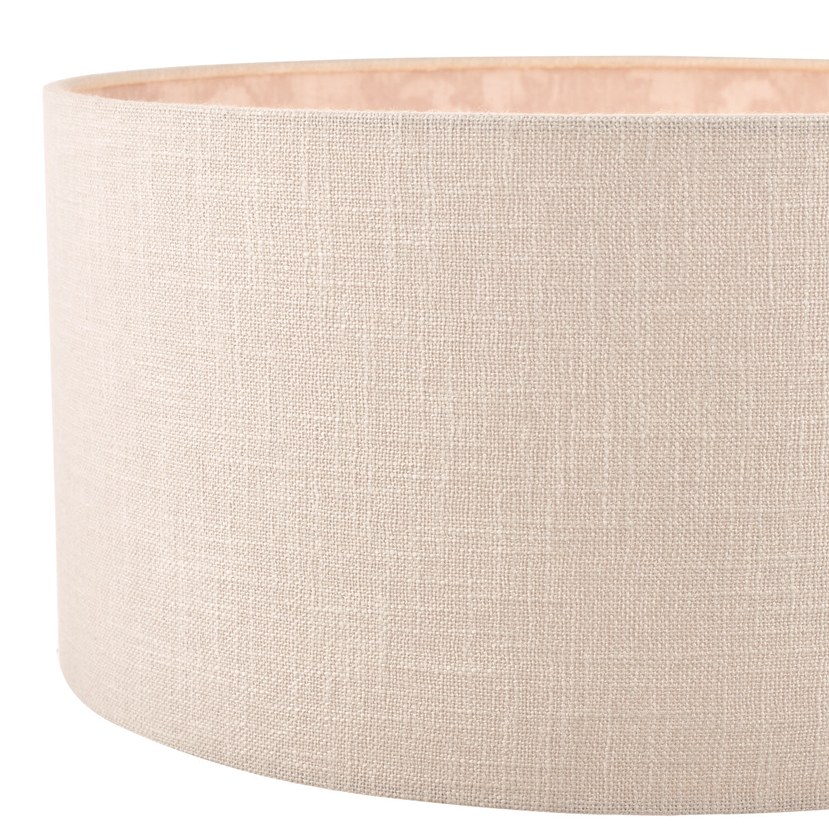 Laura Ashley Hazelton Drum Shade Silver/Pink 45cm/18 inch –  from Amos Lighting + Home