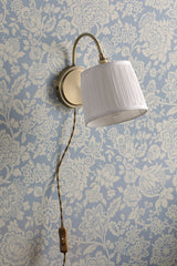 Laura Ashley Hemsley Wall Light Antique Brass and Ivory –  from Amos Lighting + Home