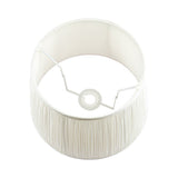 Laura Ashley Hemsley Pleated Silk Empire Drum Shade Cream 20cm/8 inch –  from Amos Lighting + Home