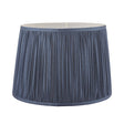 Laura Ashley Hemsley Pleated Silk Empire Drum Shade Midnight Blue 30cm/12 inch –  from Amos Lighting + Home