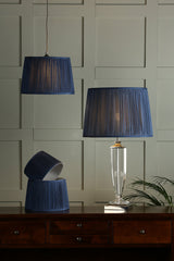 Laura Ashley Hemsley Silk Shade Blue 40.5cm/16 inch –  from Amos Lighting + Home