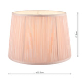 Laura Ashley Hemsley Pleated Silk Empire Drum Shade Pink 25cm/10 inch –  from Amos Lighting + Home