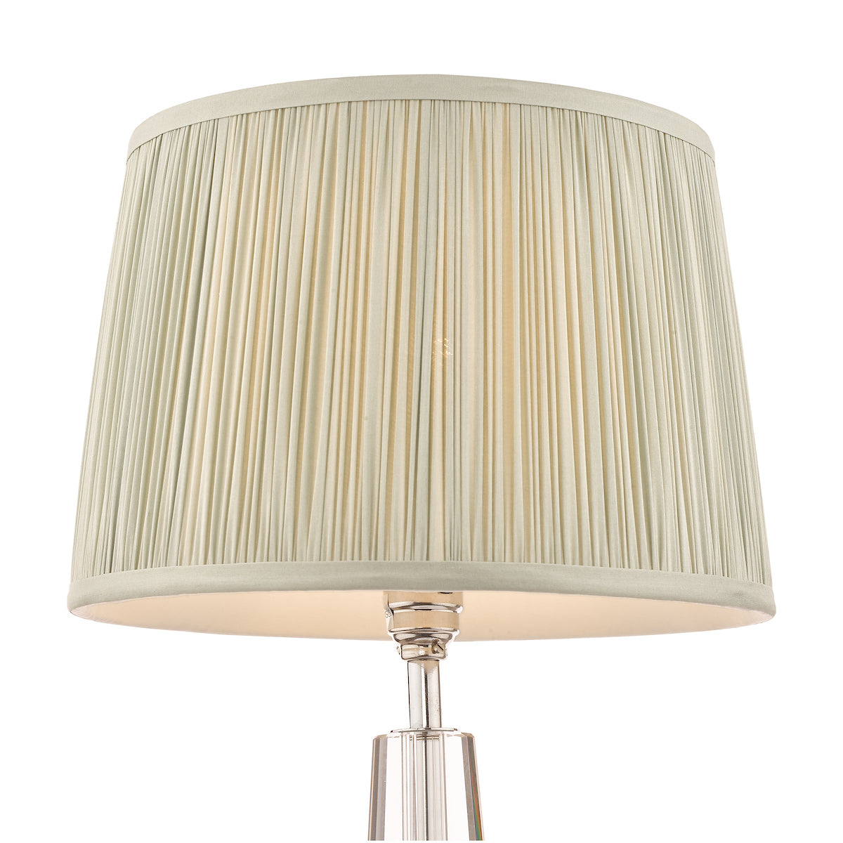 Laura Ashley Hemsley Silk Shade Sage 25.5cm/10 inch –  from Amos Lighting + Home