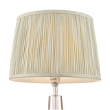 Laura Ashley Hemsley Silk Shade Sage 25.5cm/10 inch –  from Amos Lighting + Home