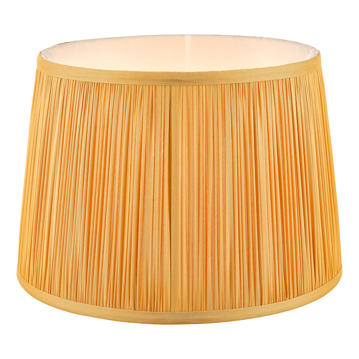 Laura Ashley Hemsley Silk Shade Yellow Ochre 25.5cm/10 inch –  from Amos Lighting + Home