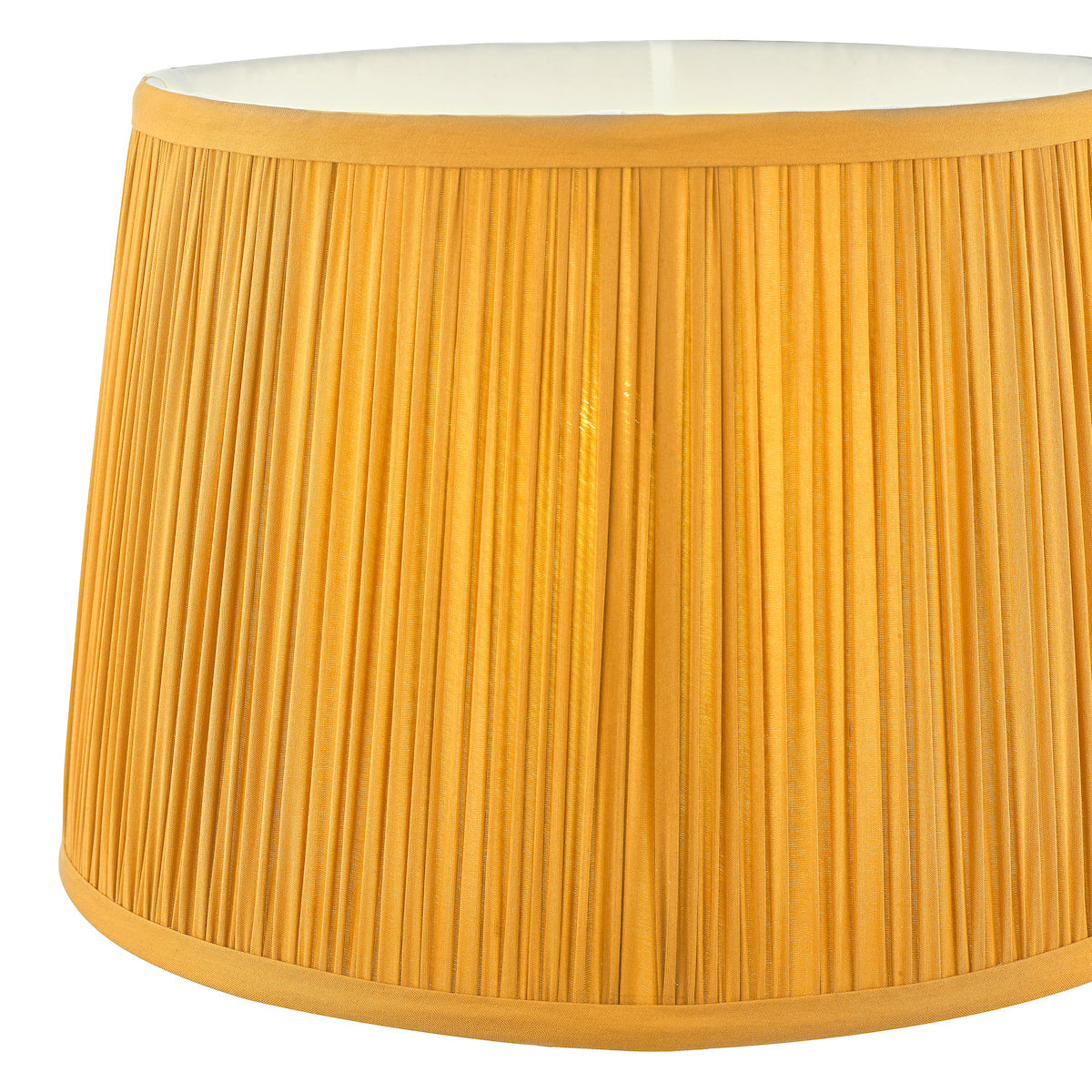 Laura Ashley Hemsley Silk Shade Yellow Ochre 25.5cm/10 inch –  from Amos Lighting + Home