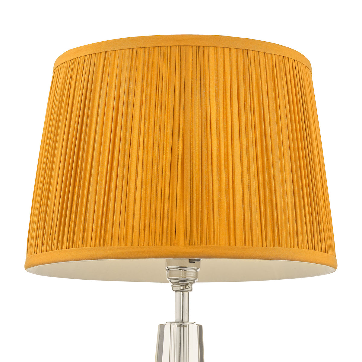 Laura Ashley Hemsley Silk Shade Yellow Ochre 30.5/12 inch –  from Amos Lighting + Home