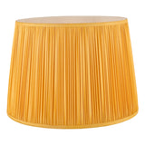 Laura Ashley Hemsley Silk Shade Yellow Ochre 40.5cm/16 inch –  from Amos Lighting + Home