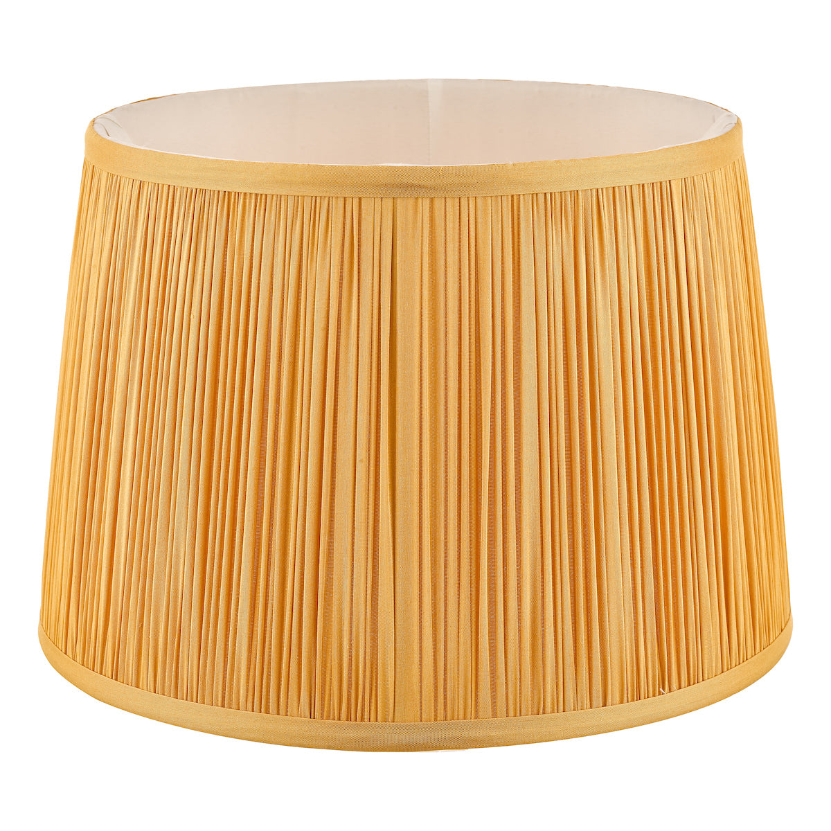 Laura Ashley Hemsley Silk Shade Yellow Ochre 40.5cm/16 inch –  from Amos Lighting + Home