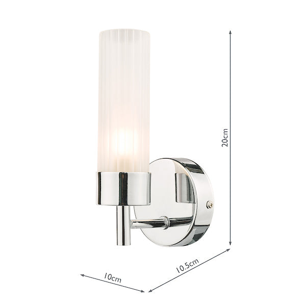 Laura Ashley Howard Bathroom Wall Light Polished Chrome IP44 –  from Amos Lighting + Home