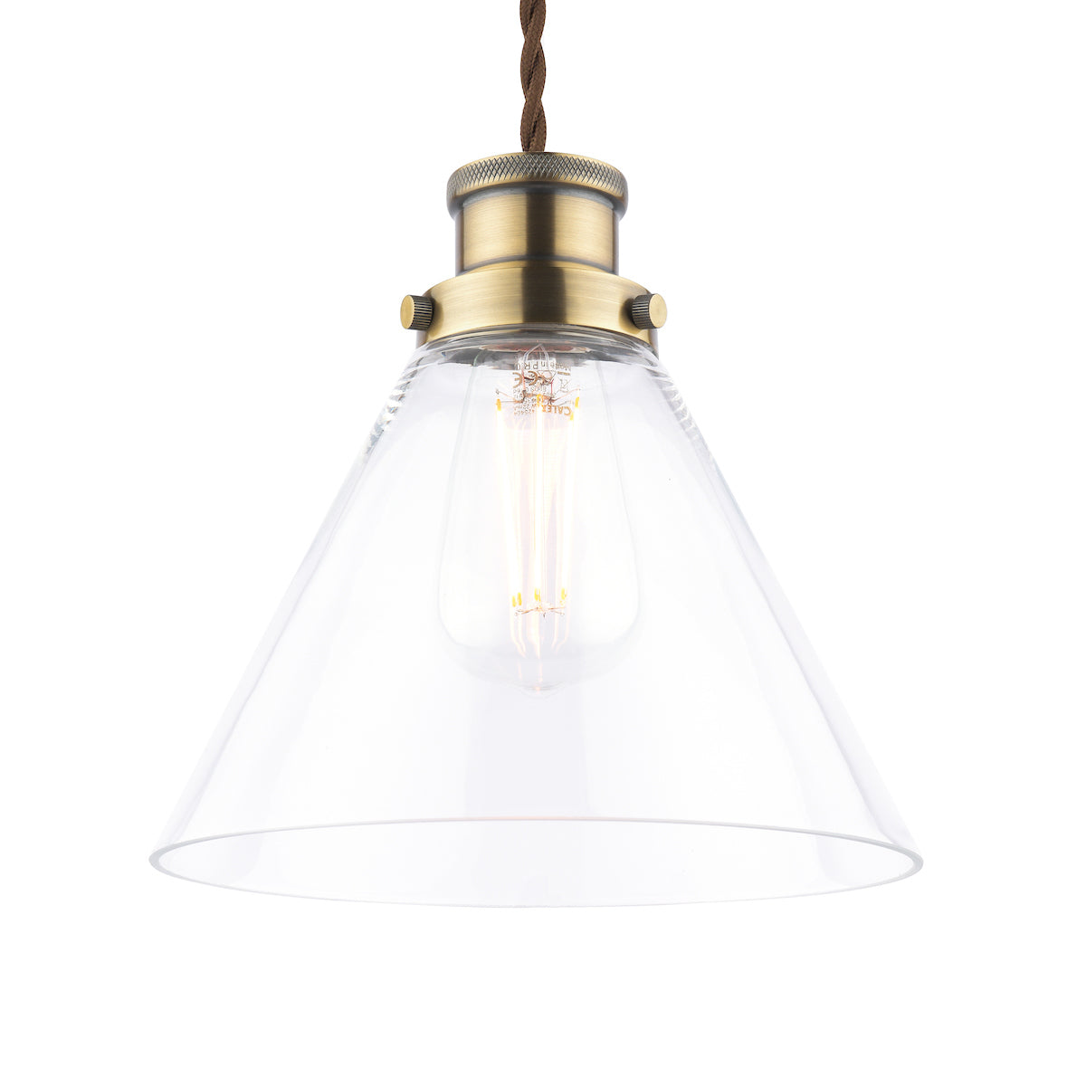 Laura Ashley Isaac Easy Fit Shade Antique Brass –  from Amos Lighting + Home