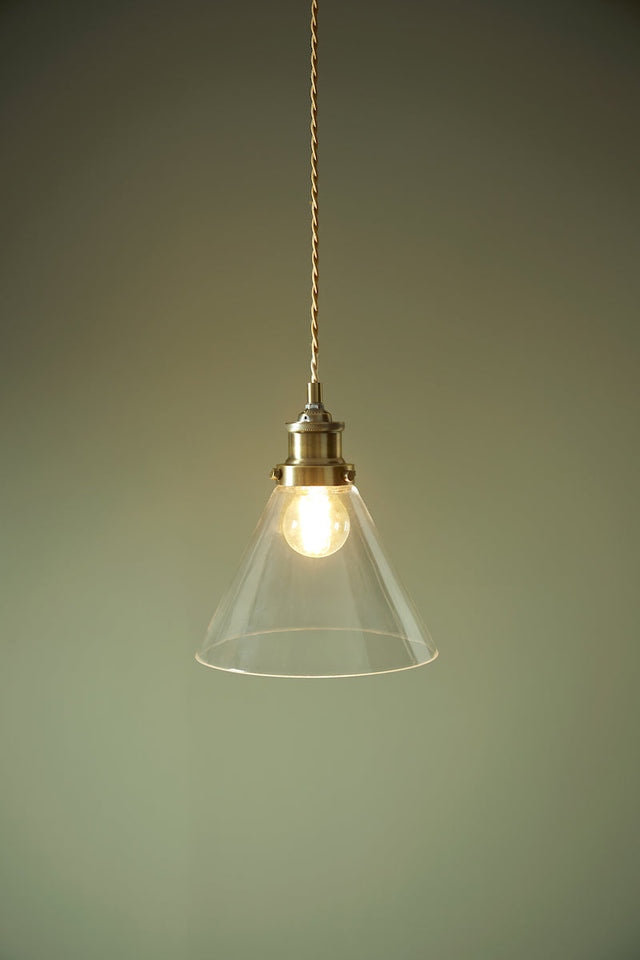 Laura Ashley Isaac Easy Fit Shade Antique Brass –  from Amos Lighting + Home