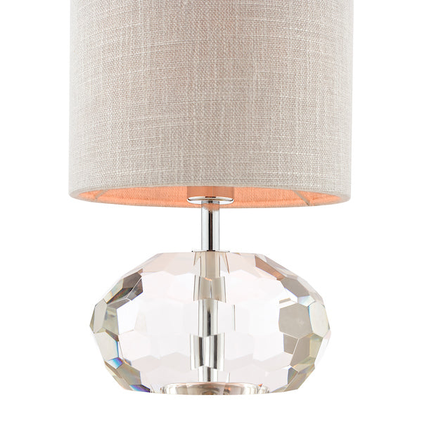 Laura Ashley Ivy Faceted Crystal Glass Table Lamp with Shade –  from Amos Lighting + Home