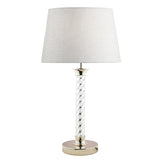 Laura Ashley Louis Twisted Glass Polished Nickel Column Table Lamp Base –  from Amos Lighting + Home