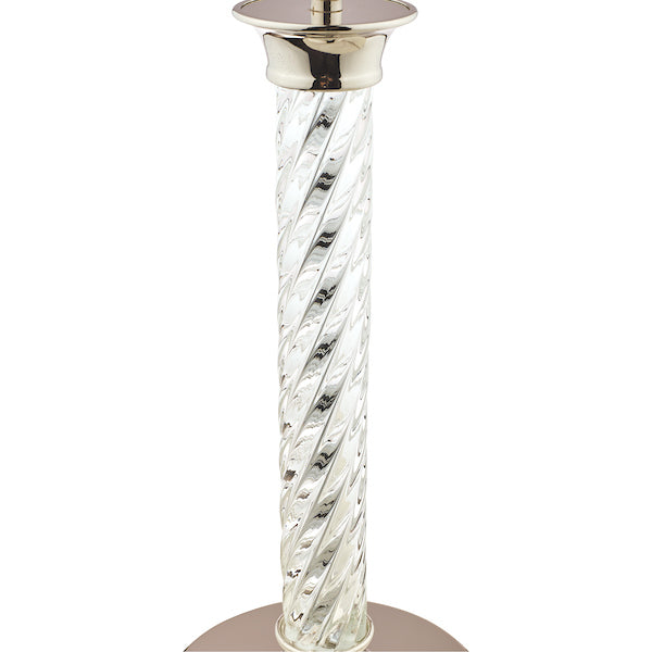 Laura Ashley Louis Twisted Glass Polished Nickel Column Table Lamp Base –  from Amos Lighting + Home