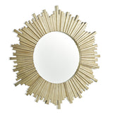 Laura Ashley Lovell Round Mirror Champagne 99cm –  from Amos Lighting + Home