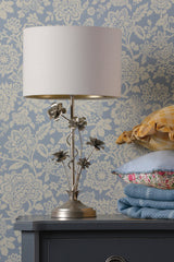 Laura Ashley Lyndale Table Lamp Distressed Silver Leaf –  from Amos Lighting + Home