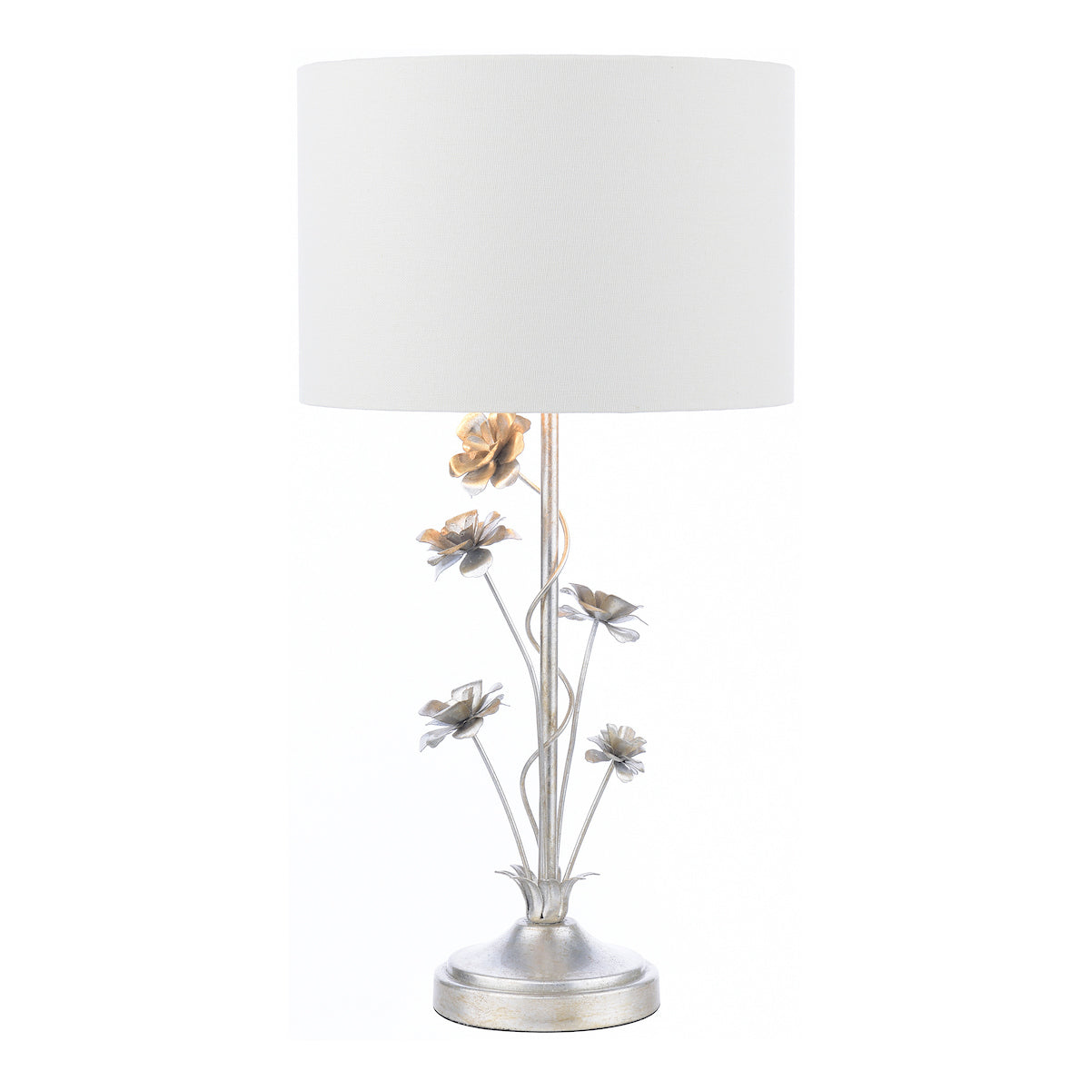 Laura Ashley Lyndale Table Lamp Distressed Silver Leaf –  from Amos Lighting + Home