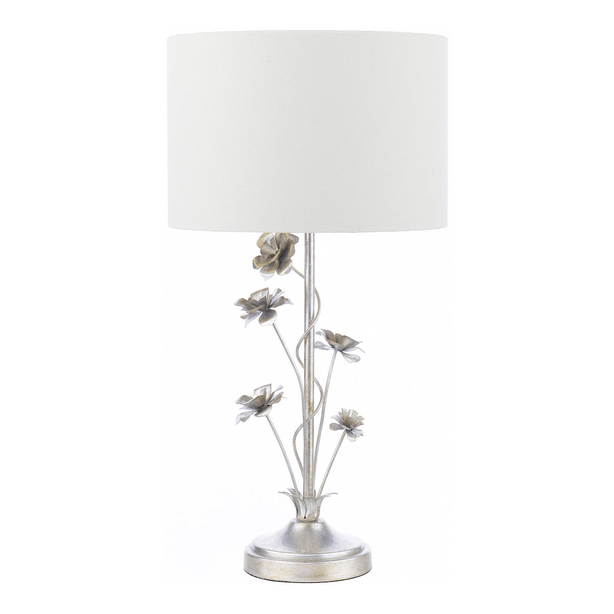 Laura Ashley Lyndale Table Lamp Distressed Silver Leaf –  from Amos Lighting + Home