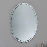 Laura Ashley Marcella Oval Mirror 80 x 53cm –  from Amos Lighting + Home