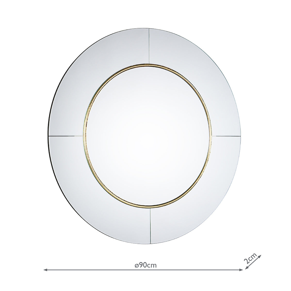 Laura Ashley Maya Round Mirror –  from Amos Lighting + Home