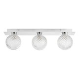 Laura Ashley Prague 3lt Bathroom Wall/Ceiling Light Polished Chrome Glass IP44 –  from Amos Lighting + Home