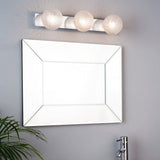 Laura Ashley Prague 3lt Bathroom Wall/Ceiling Light Polished Chrome Glass IP44 –  from Amos Lighting + Home