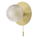 Laura Ashley Prague Bathroom Wall Light Glass Satin Brass IP44 –  from Amos Lighting + Home