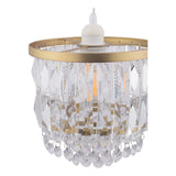 Laura Ashley Rhosill Easy Fit Shade Crystal and Antique Brass –  from Amos Lighting + Home