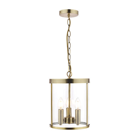 Laura Ashley Selbourne 3 Light Antique Brass Lantern Ceiling Light –  from Amos Lighting + Home