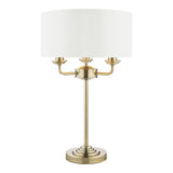 Laura Ashley Sorrento Table Lamp Antique Brass with Ivory Shade –  from Amos Lighting + Home