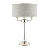 Laura Ashley Sorrento Table Lamp Polished Nickel with Silver Shade –  from Amos Lighting + Home